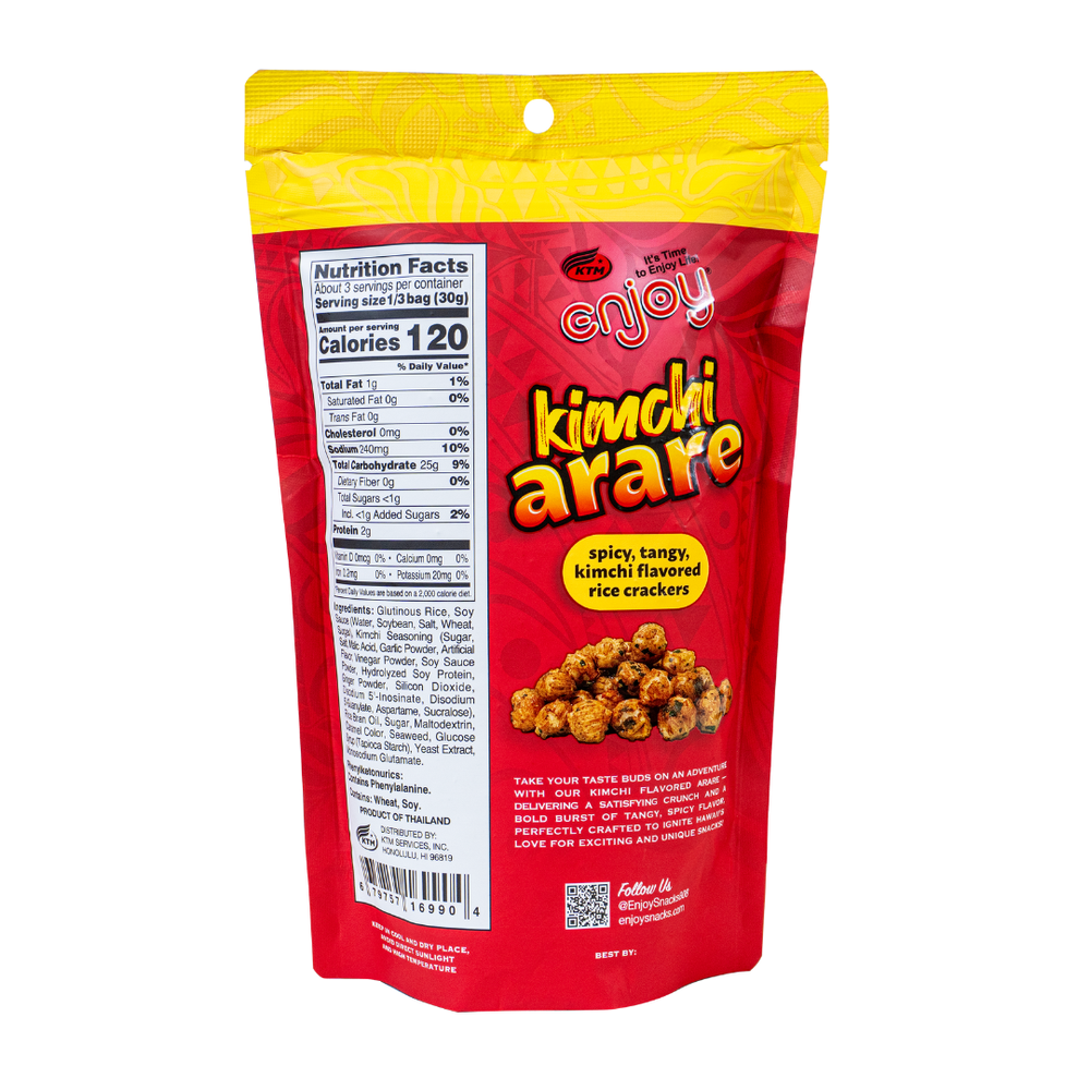 Kimchi Arare (3oz) | Enjoy Snacks